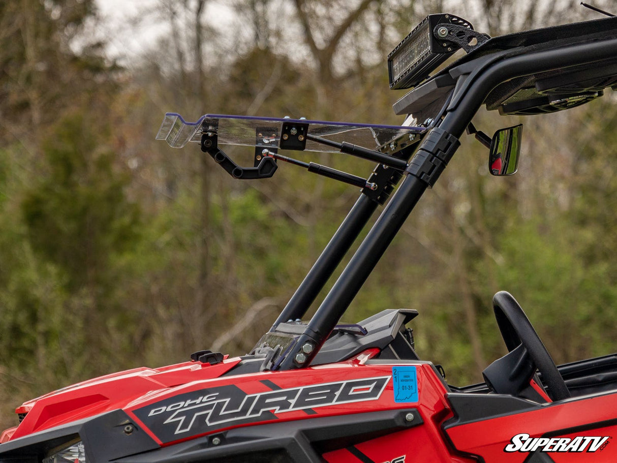 SuperATV Polaris RZR XP 1000 Scratch Resistant Flip Windshield