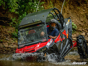 SuperATV Polaris RZR XP 1000 Scratch Resistant Flip Windshield