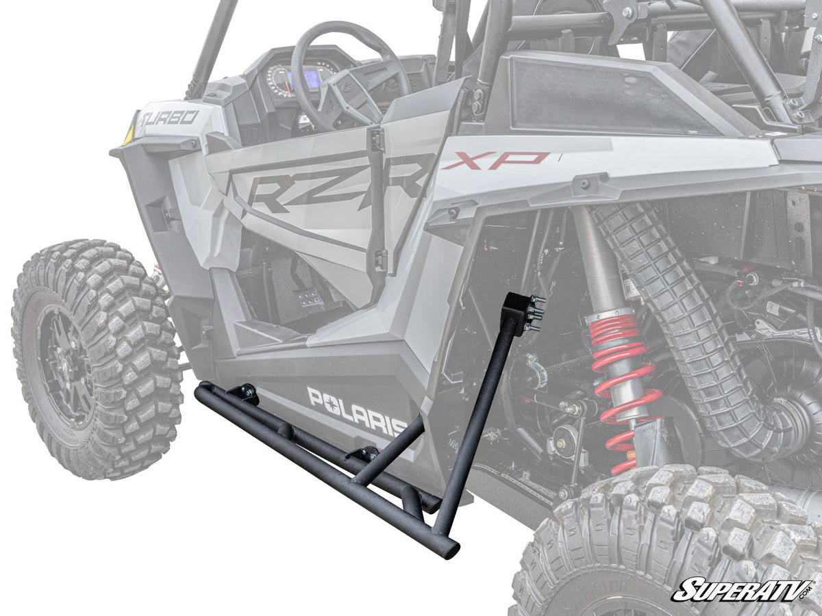 Photo of Polaris RZR XP 1000 Tree Kickers - 1.5" Steel Tubing + Rock Sliding (2014-2023) by SuperATV - Premium Nerf Bars for UTVs / Side by Sides