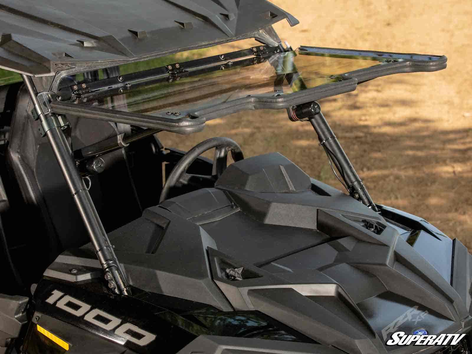 Photo of SuperATV Polaris RZR XP 1000 MaxDrive Power Flip Windshield by SuperATV - Premium Windshields for UTVs / Side by Sides