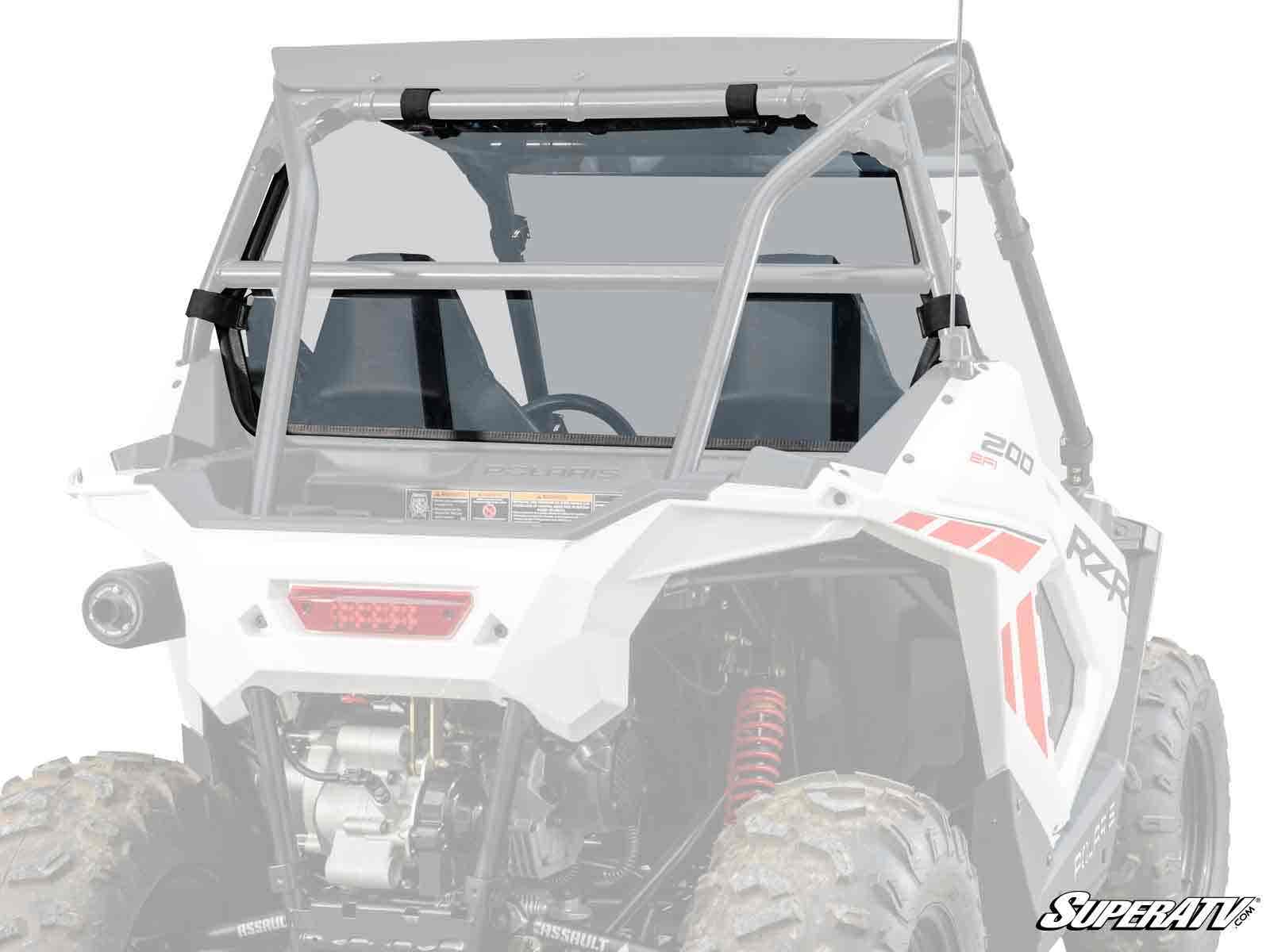 Photo of SuperATV Polaris RZR 200 Rear Windshield by SuperATV - Premium Windshields for UTVs / Side by Sides