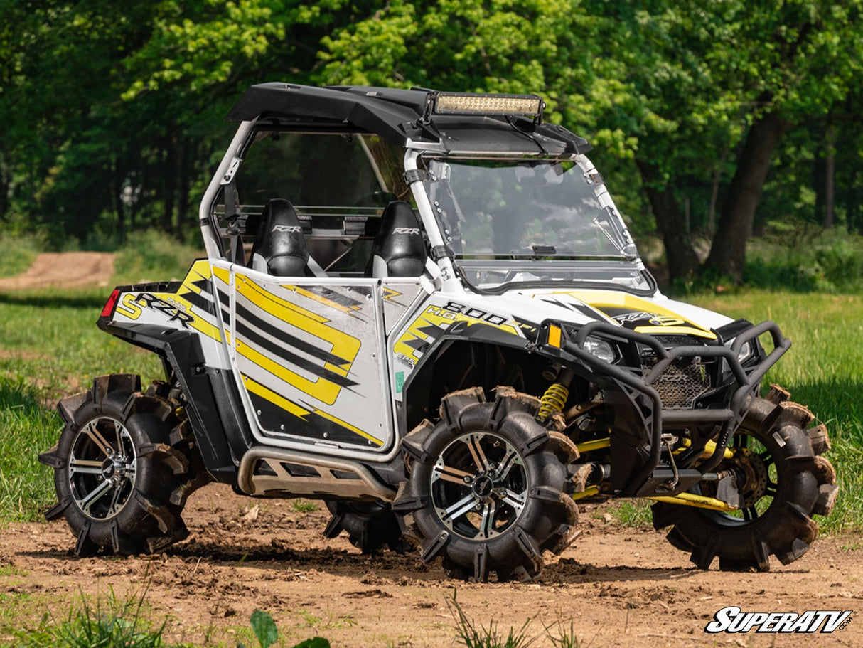 SuperATV Polaris RZR Scratch Resistant Flip Windshield