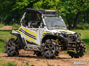 SuperATV Polaris RZR Scratch Resistant Flip Windshield