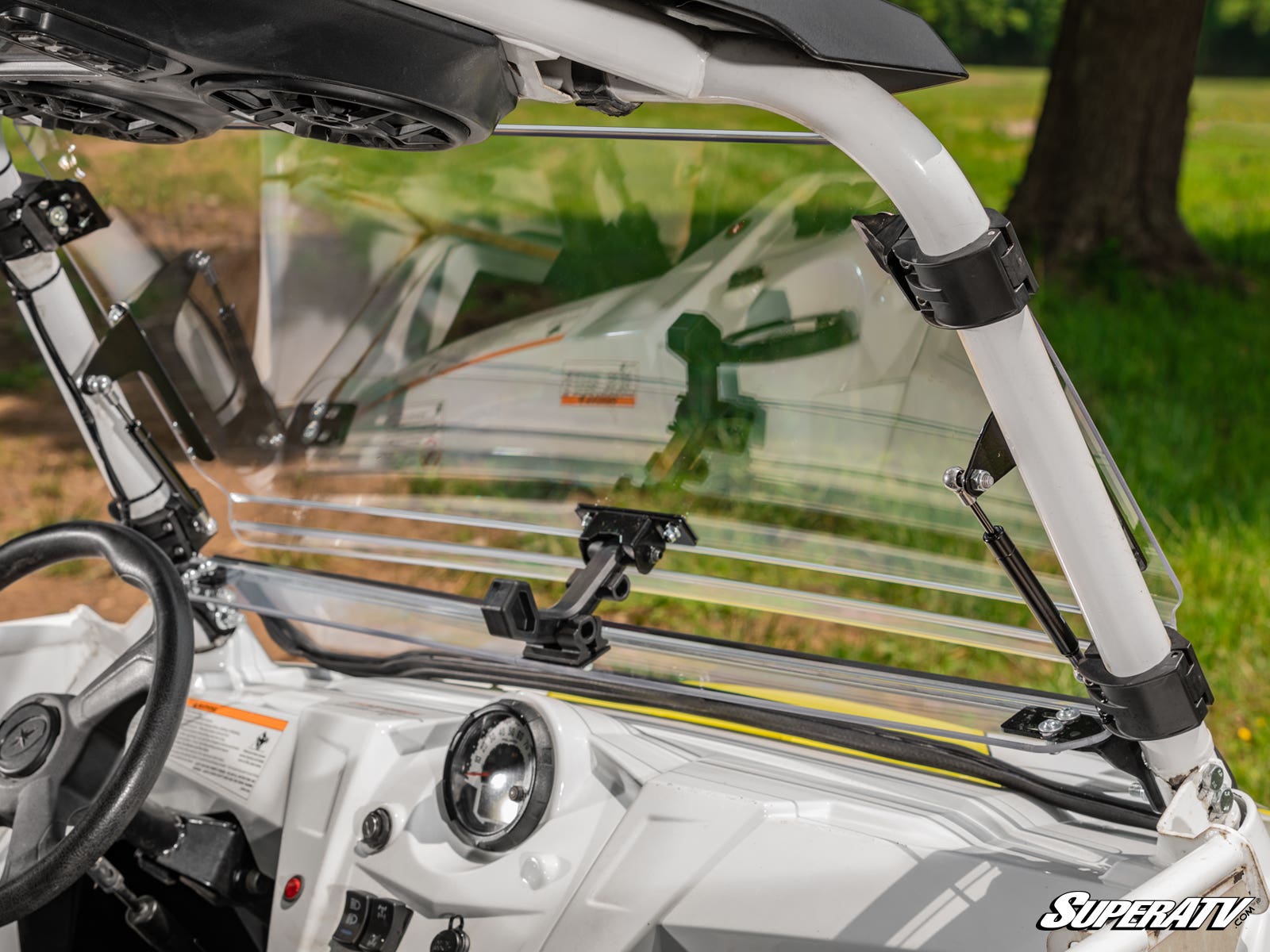 Photo of SuperATV Polaris RZR Scratch Resistant Flip Windshield by SuperATV - Premium Windshields for UTVs / Side by Sides
