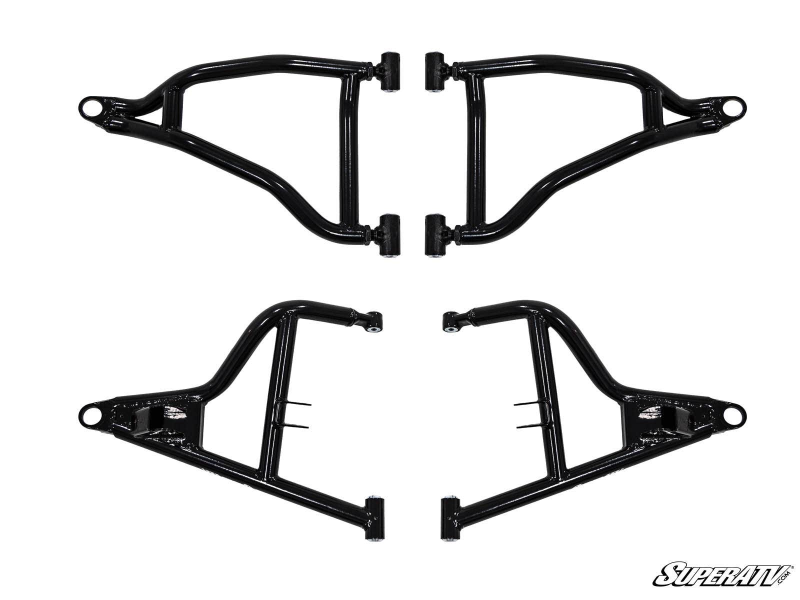 Polaris RZR S 1000 High Clearance A-Arms - White Aluminum