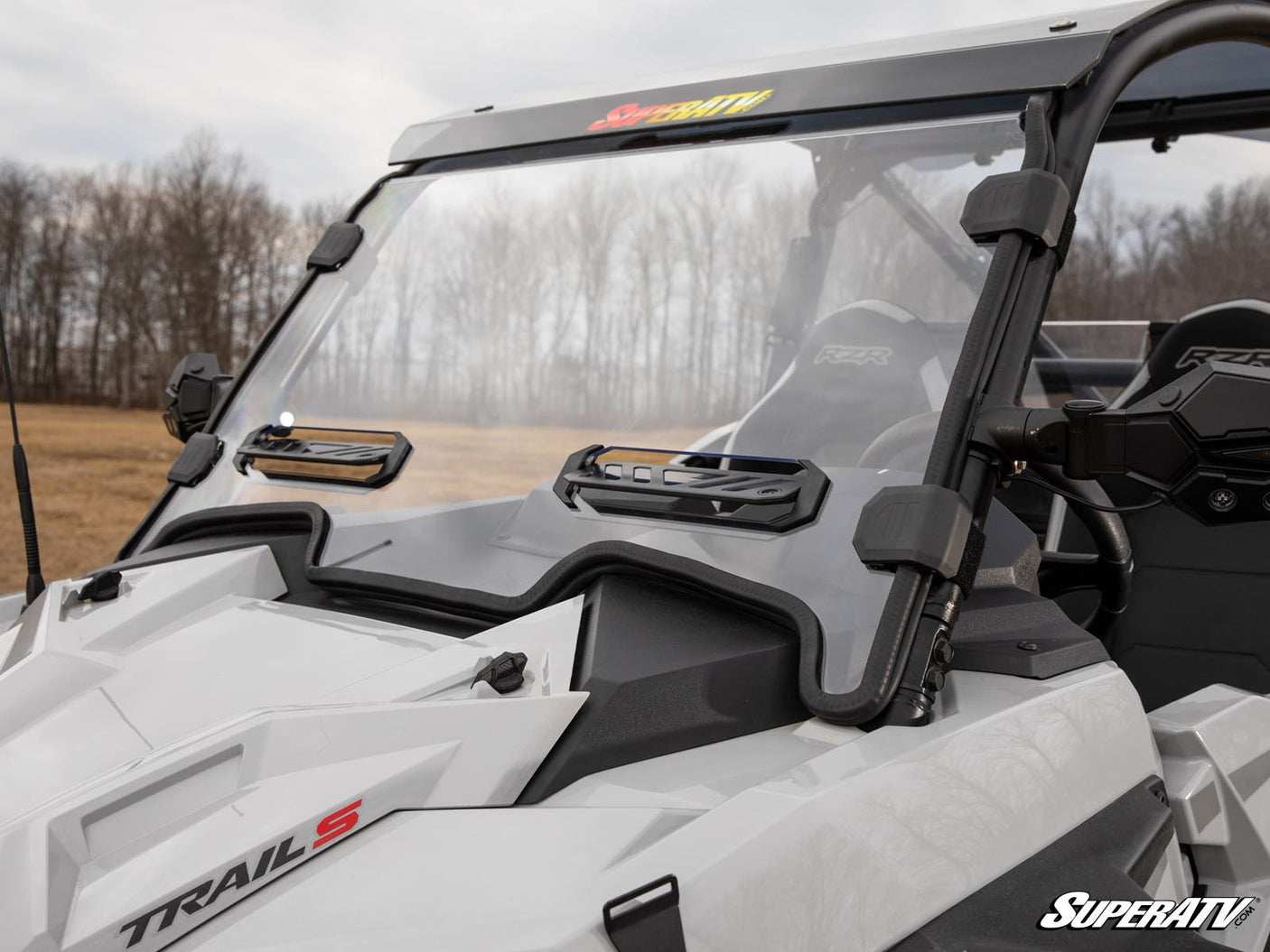 Photo of SuperATV Polaris RZR Trail S 900 Vented Full Windshield by SuperATV - Premium Windshields for UTVs / Side by Sides