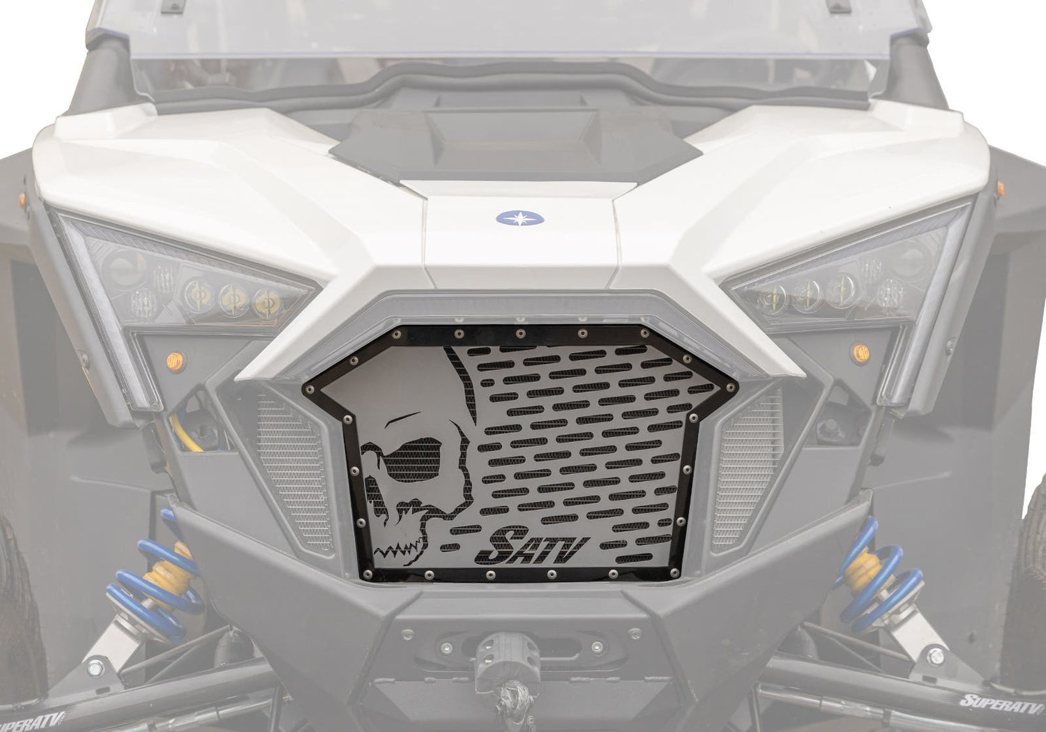 Polaris RZR Turbo R Skull Style Grille Insert
