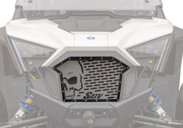 Polaris RZR Turbo R Skull Style Grille Insert