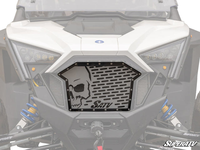 Photo of SuperATV Polaris RZR Turbo R Skull Style Grille Insert by SuperATV - Premium Grilles for UTVs / Side by Sides