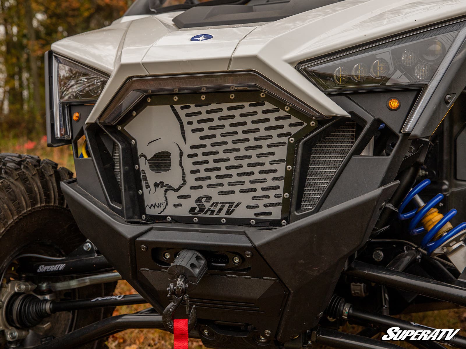 Photo of SuperATV Polaris RZR PRO XP Skull Style Front Grille Insert by SuperATV - Premium Grilles for UTVs / Side by Sides
