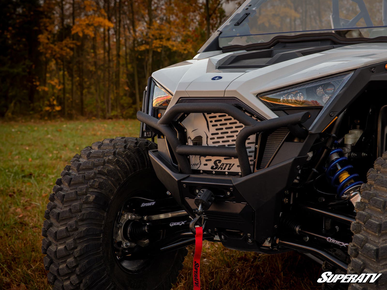 Photo of SuperATV Polaris RZR Turbo R Skull Style Grille Insert by SuperATV - Premium Grilles for UTVs / Side by Sides