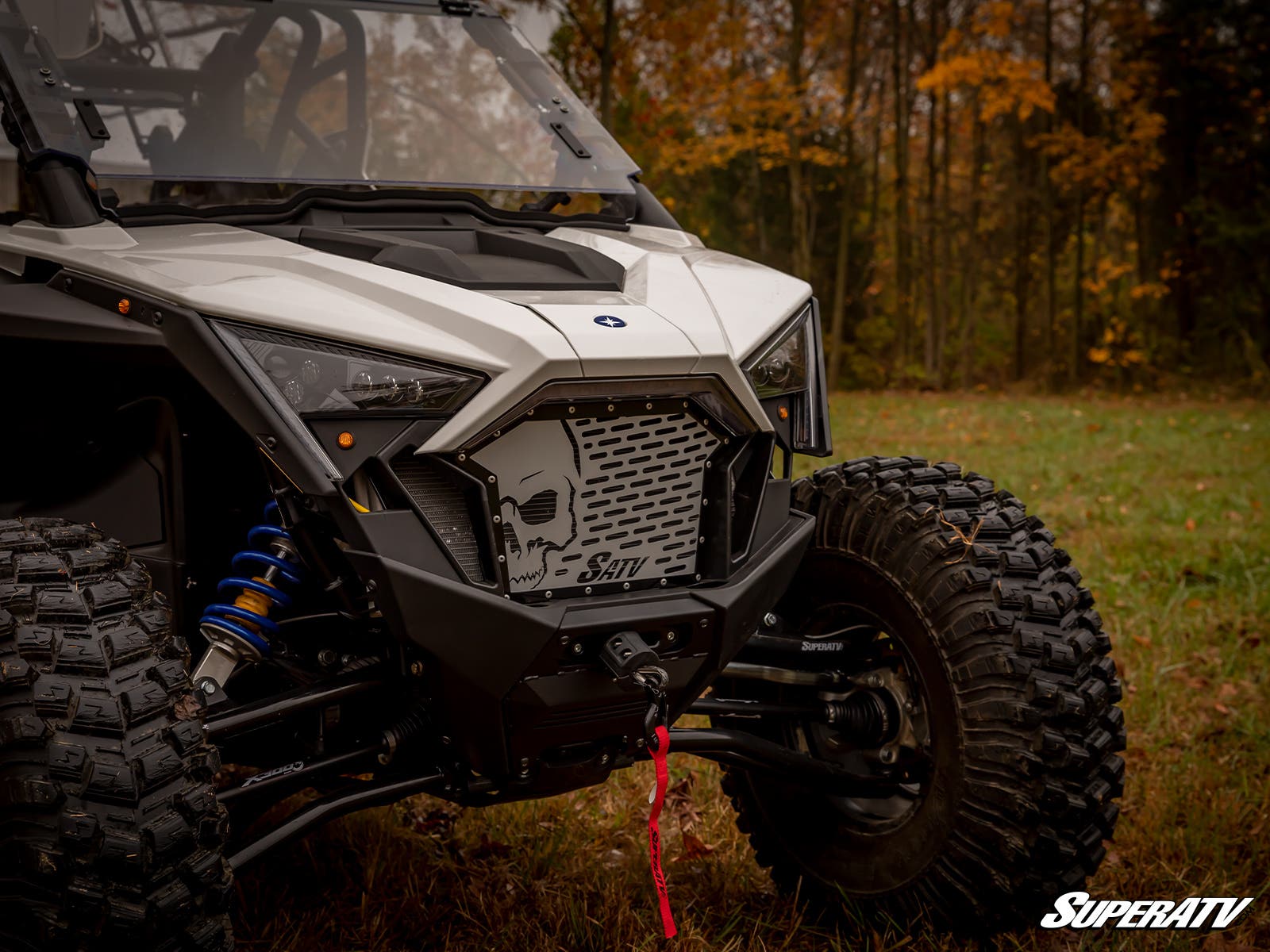 Photo of SuperATV Polaris RZR PRO XP Skull Style Front Grille Insert by SuperATV - Premium Grilles for UTVs / Side by Sides