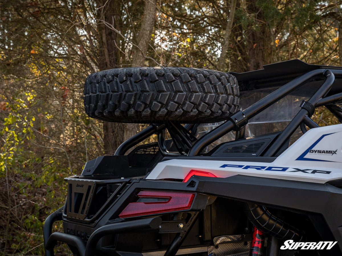 Photo of SuperATV Polaris RZR PRO XP Spare Tire Carrier by SuperATV - Premium Storage for UTVs / Side by Sides