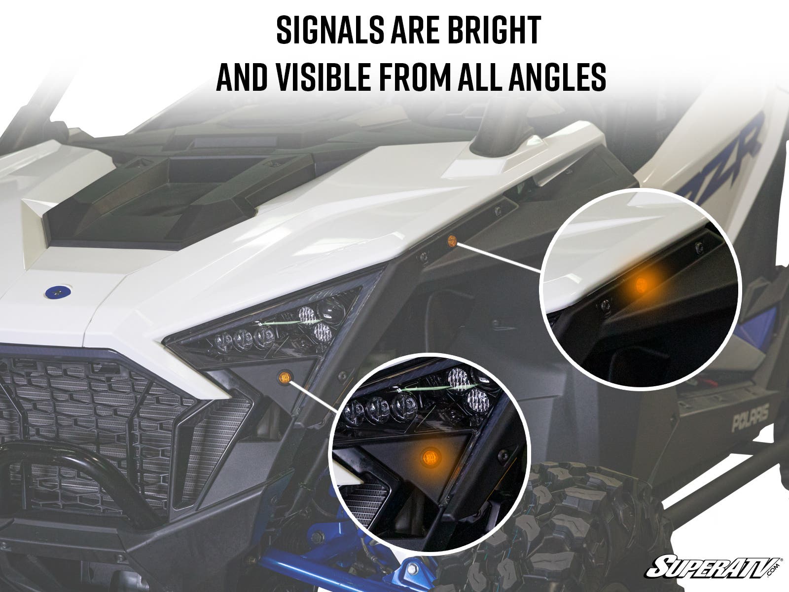 Photo of SuperATV Polaris RZR PRO XP Plug & Play Turn Signal Kit by SuperATV - Premium Street Legal Kits for UTVs / Side by Sides