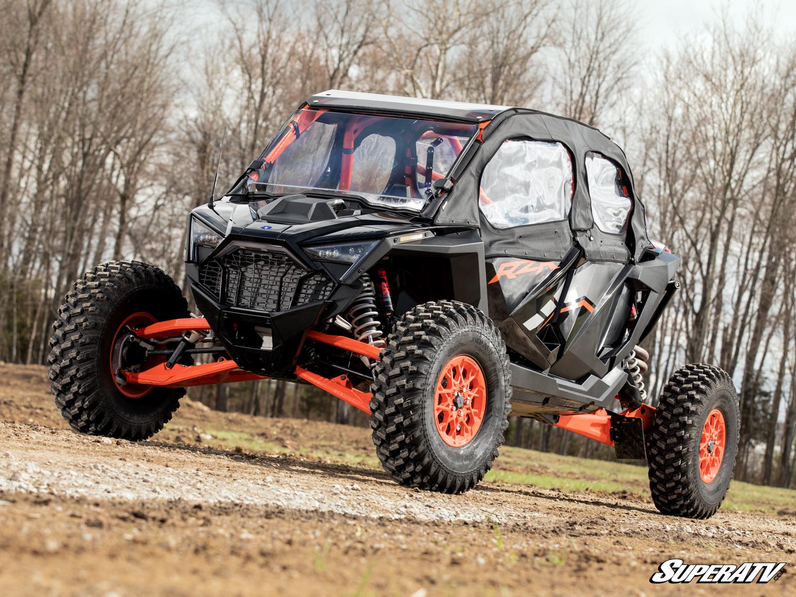 Photo of SuperATV Polaris RZR Pro R 4 Primal Soft Cab Enclosure Upper Doors by SuperATV - Premium Doors for UTVs / Side by Sides