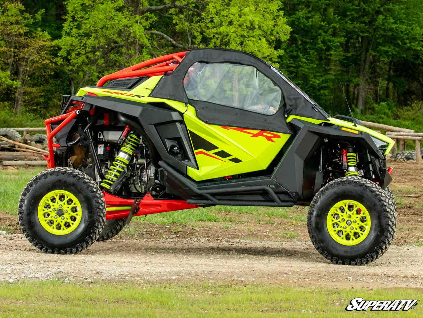 Photo of SuperATV Polaris RZR Pro R Primal Soft Cab Enclosure Upper Doors by SuperATV - Premium Doors for UTVs / Side by Sides