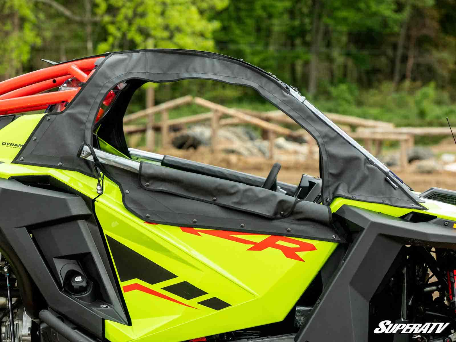 Photo of SuperATV Polaris RZR Pro R Primal Soft Cab Enclosure Upper Doors by SuperATV - Premium Doors for UTVs / Side by Sides