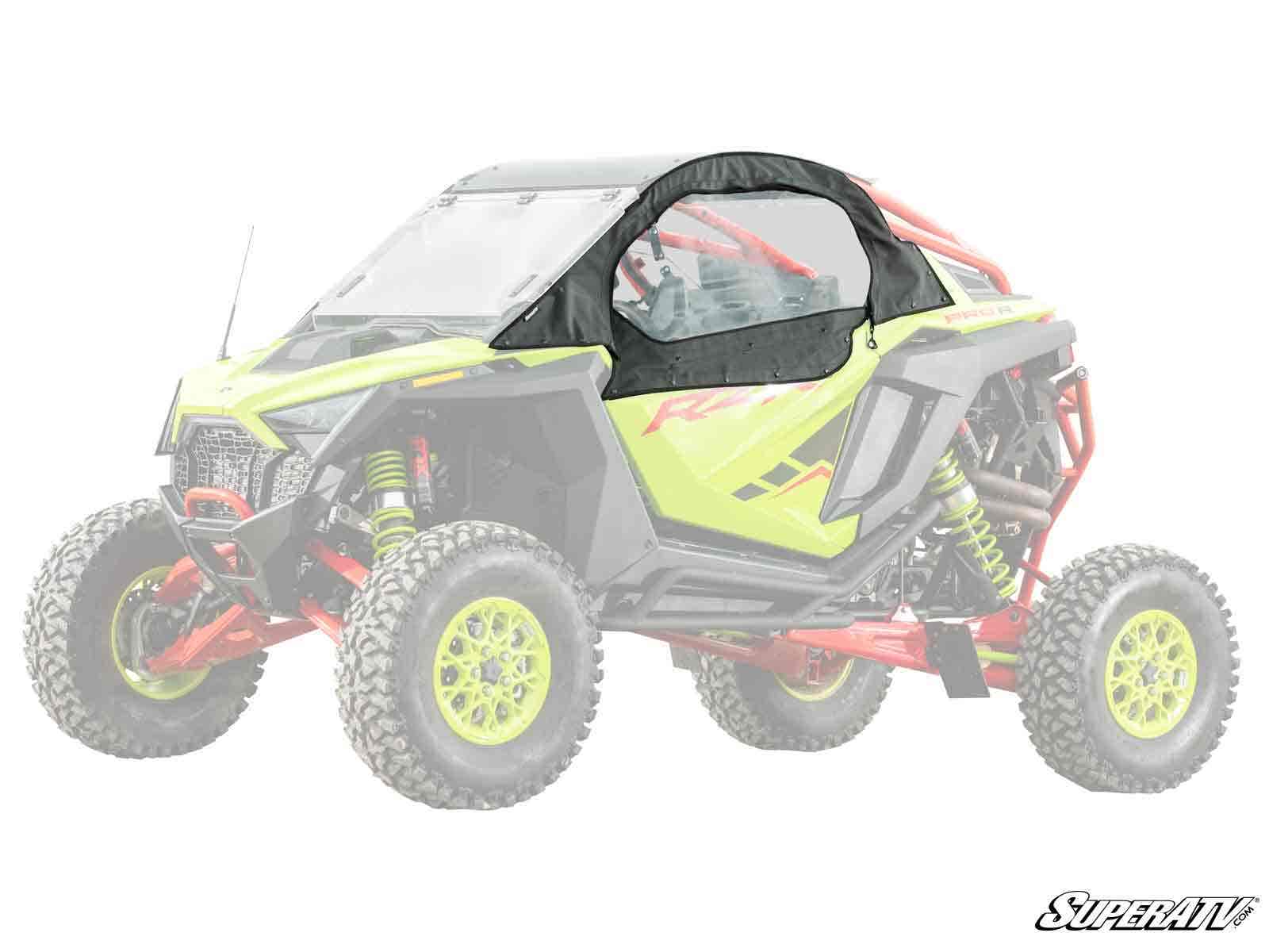 Photo of SuperATV Polaris RZR Pro R Primal Soft Cab Enclosure Upper Doors by SuperATV - Premium Doors for UTVs / Side by Sides