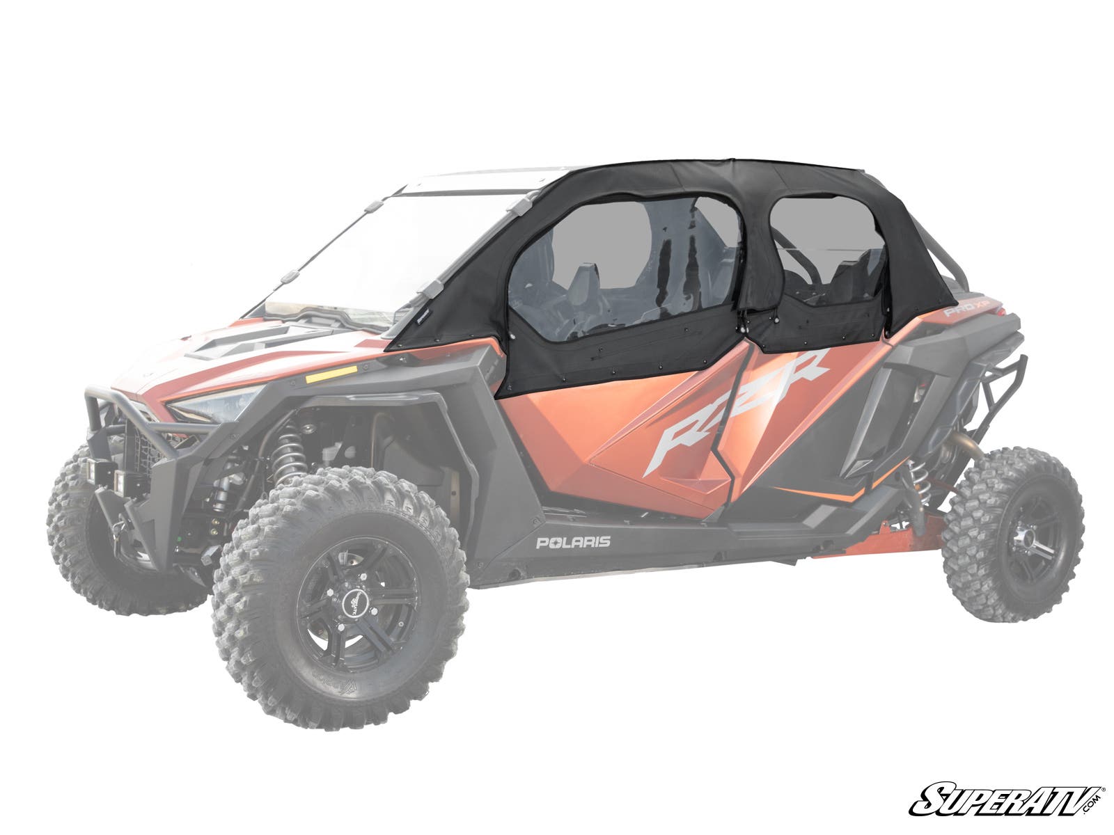 Photo of SuperATV Polaris RZR Turbo R 4 Primal Soft Cab Enclosure Upper Doors by SuperATV - Premium Doors for UTVs / Side by Sides