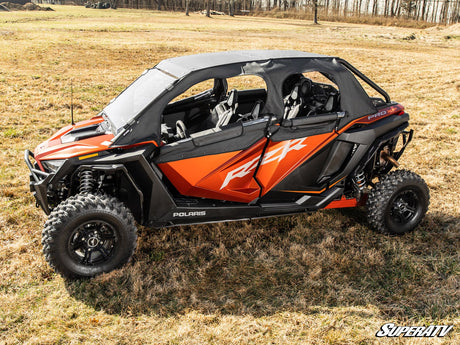 Photo of SuperATV Polaris RZR Turbo R 4 Primal Soft Cab Enclosure Upper Doors by SuperATV - Premium Doors for UTVs / Side by Sides