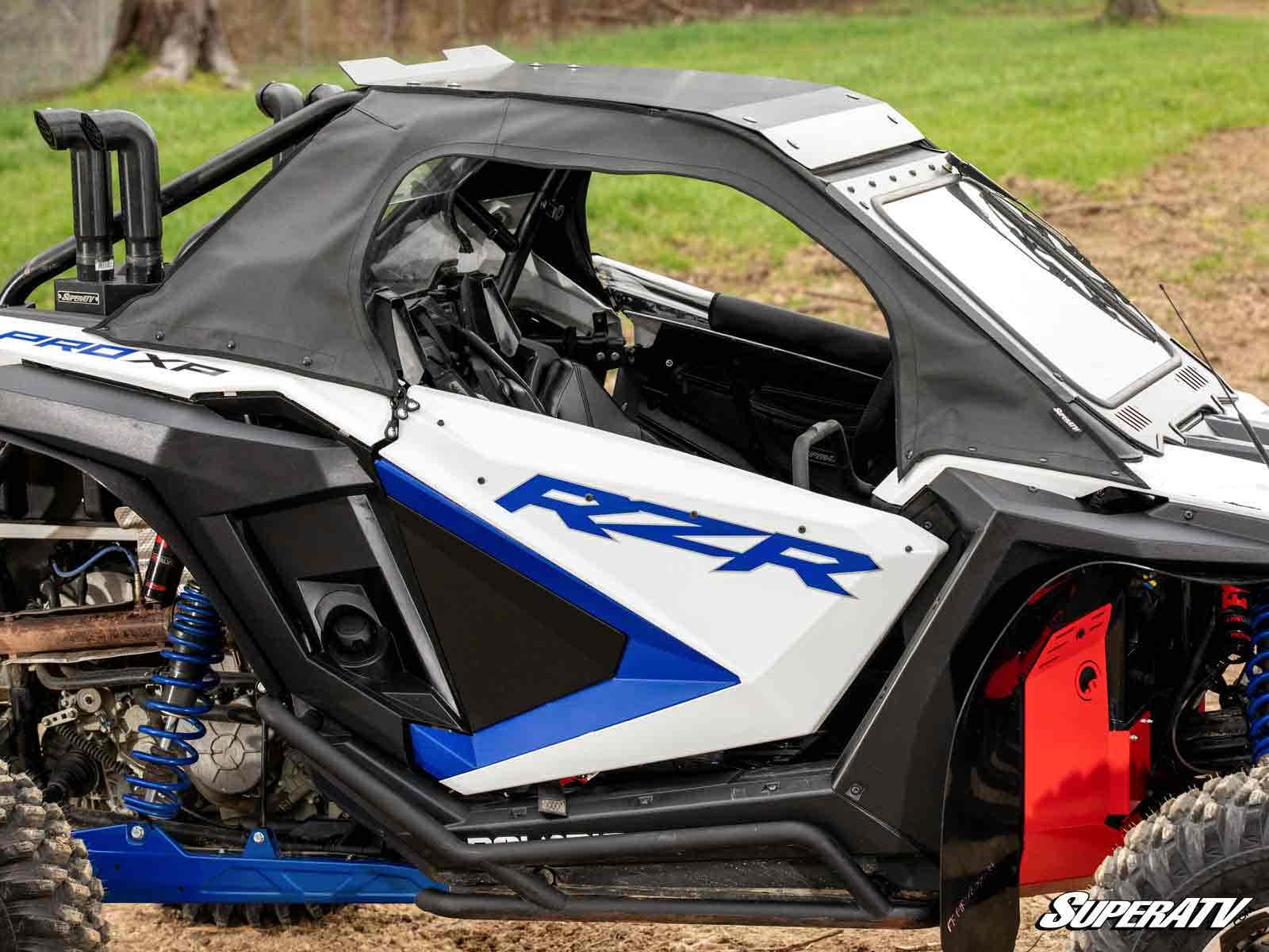 Photo of SuperATV Polaris RZR PRO XP Primal Soft Cab Enclosure Upper Doors by SuperATV - Premium Doors for UTVs / Side by Sides