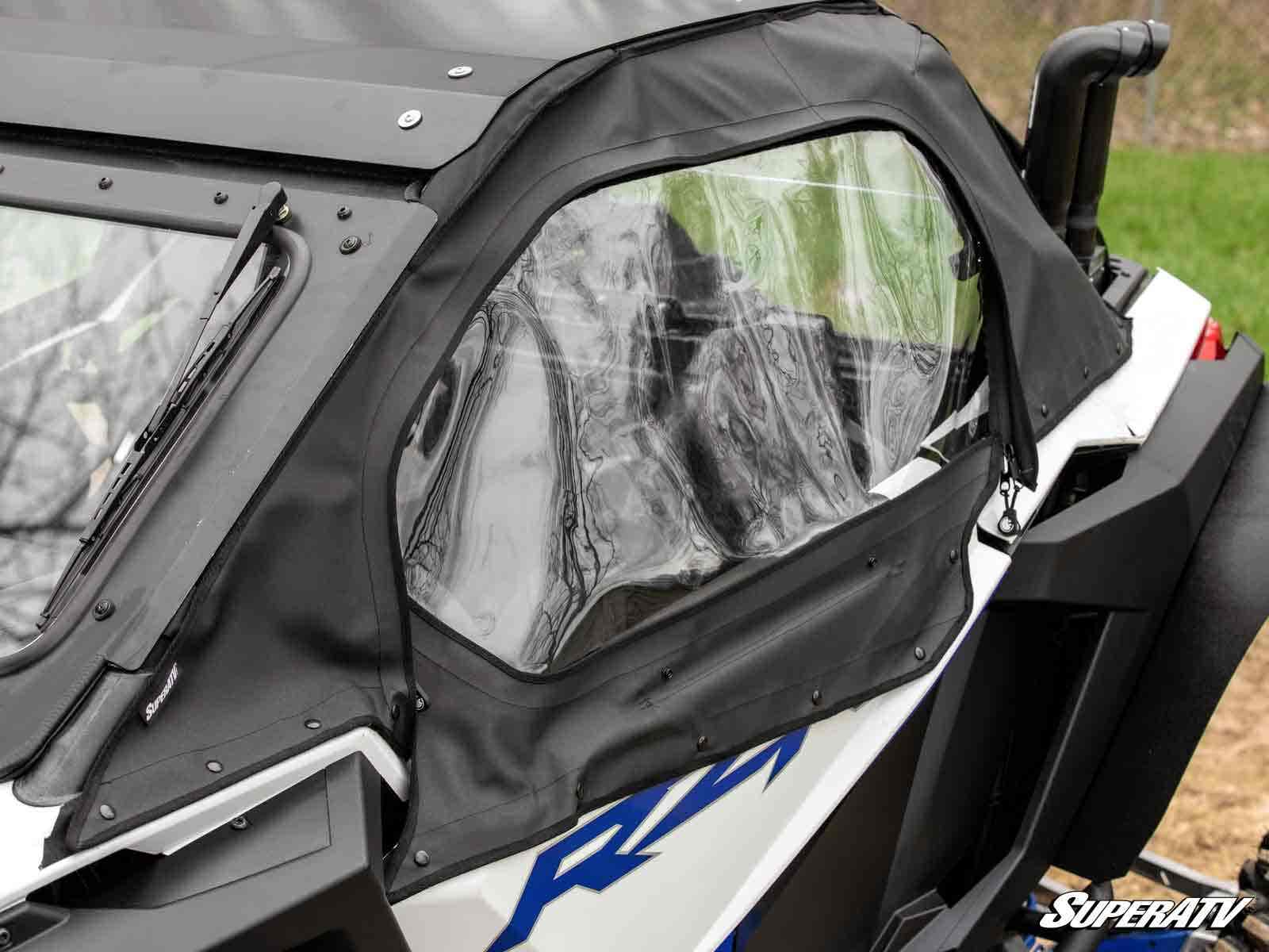 Photo of SuperATV Polaris RZR Turbo R Primal Soft Cab Enclosure Upper Doors by SuperATV - Premium Doors for UTVs / Side by Sides