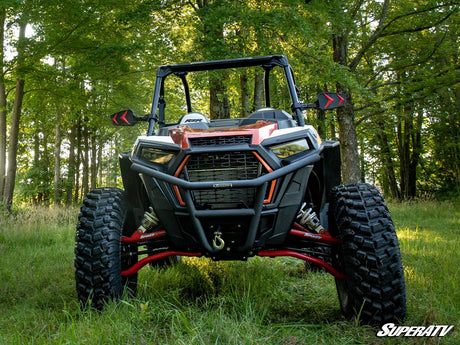 Polaris RZR XP 1000 High Clearance 2in. Forward Offset A-Arms - Red with Super-Duty Ball joints
