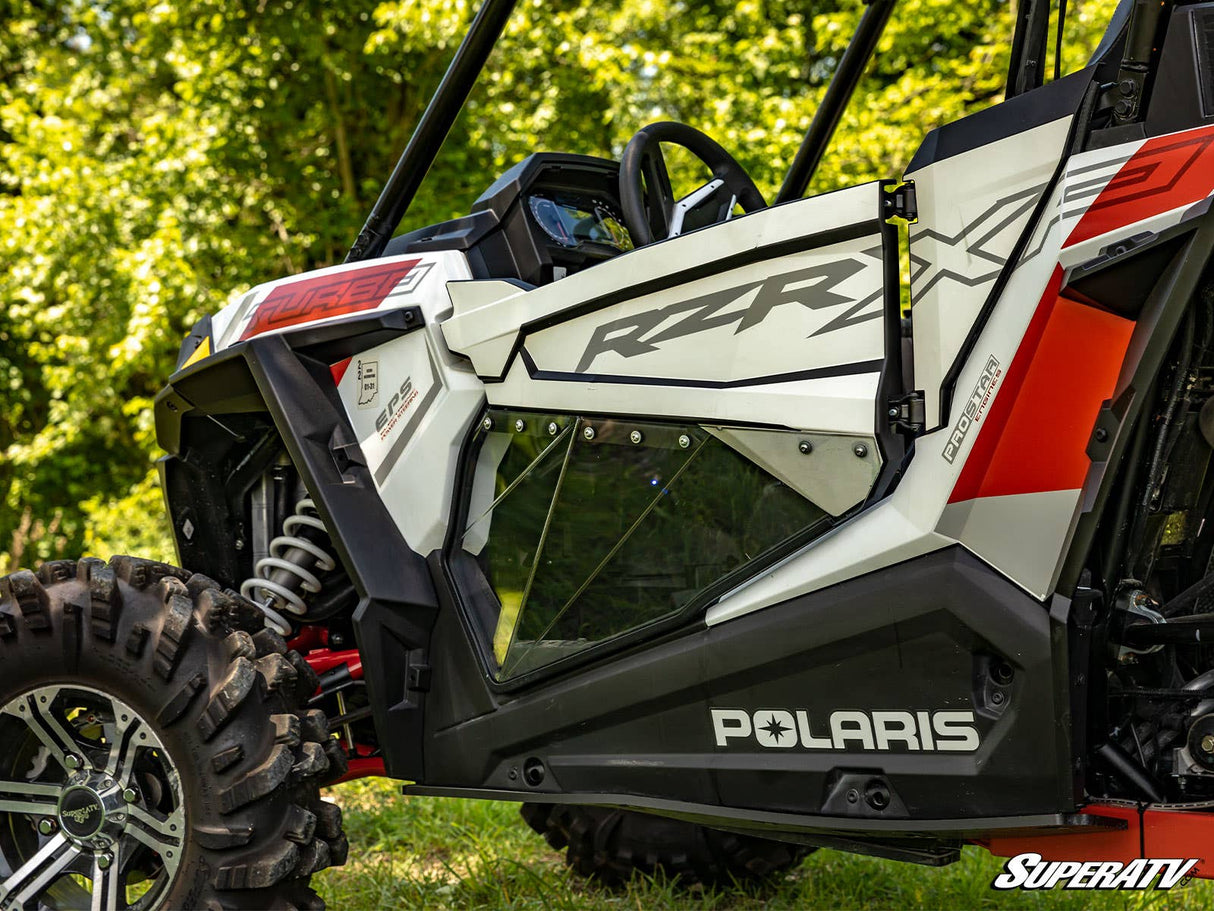 SuperATV Polaris RZR XP Turbo S Clear Lower Doors