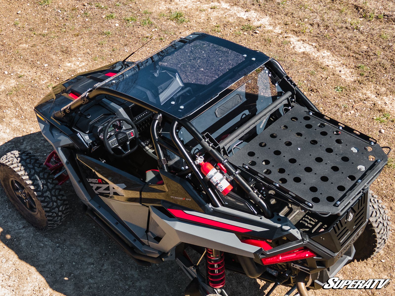 Photo of SuperATV Polaris RZR Turbo R Tinted Roof by SuperATV - Premium Roofs for UTVs / Side by Sides
