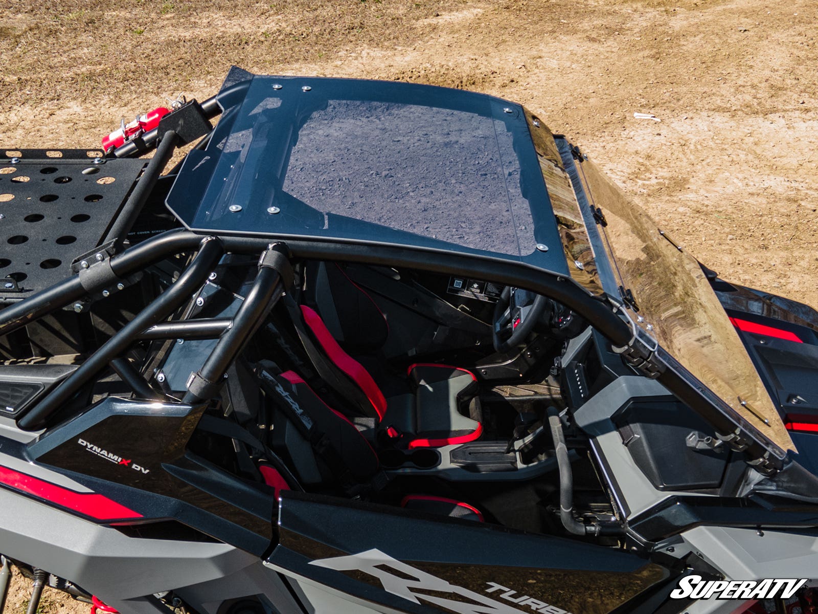 Photo of SuperATV Polaris RZR Turbo R Tinted Roof by SuperATV - Premium Roofs for UTVs / Side by Sides