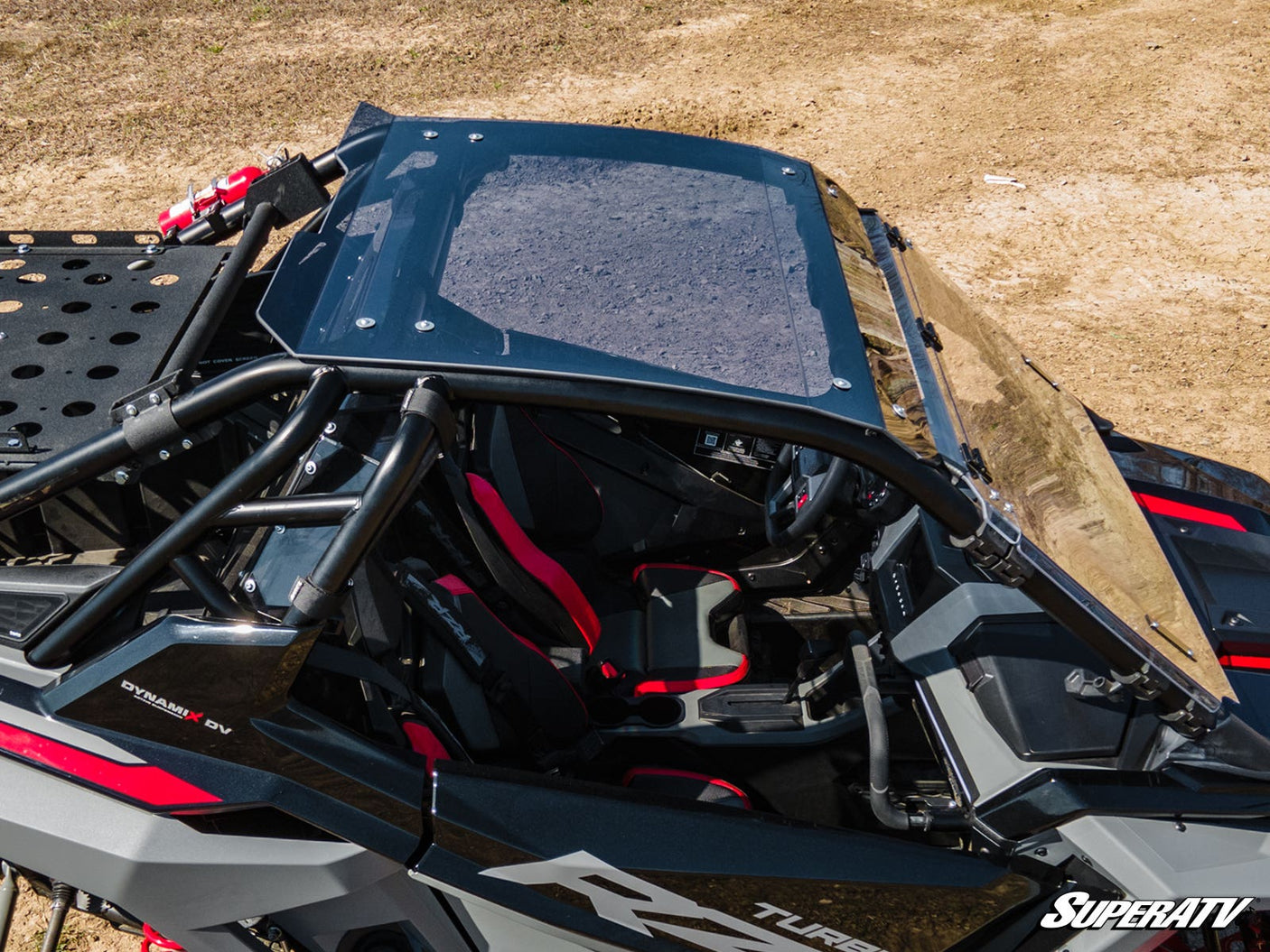 Photo of SuperATV Polaris RZR Turbo R Tinted Roof by SuperATV - Premium Roofs for UTVs / Side by Sides