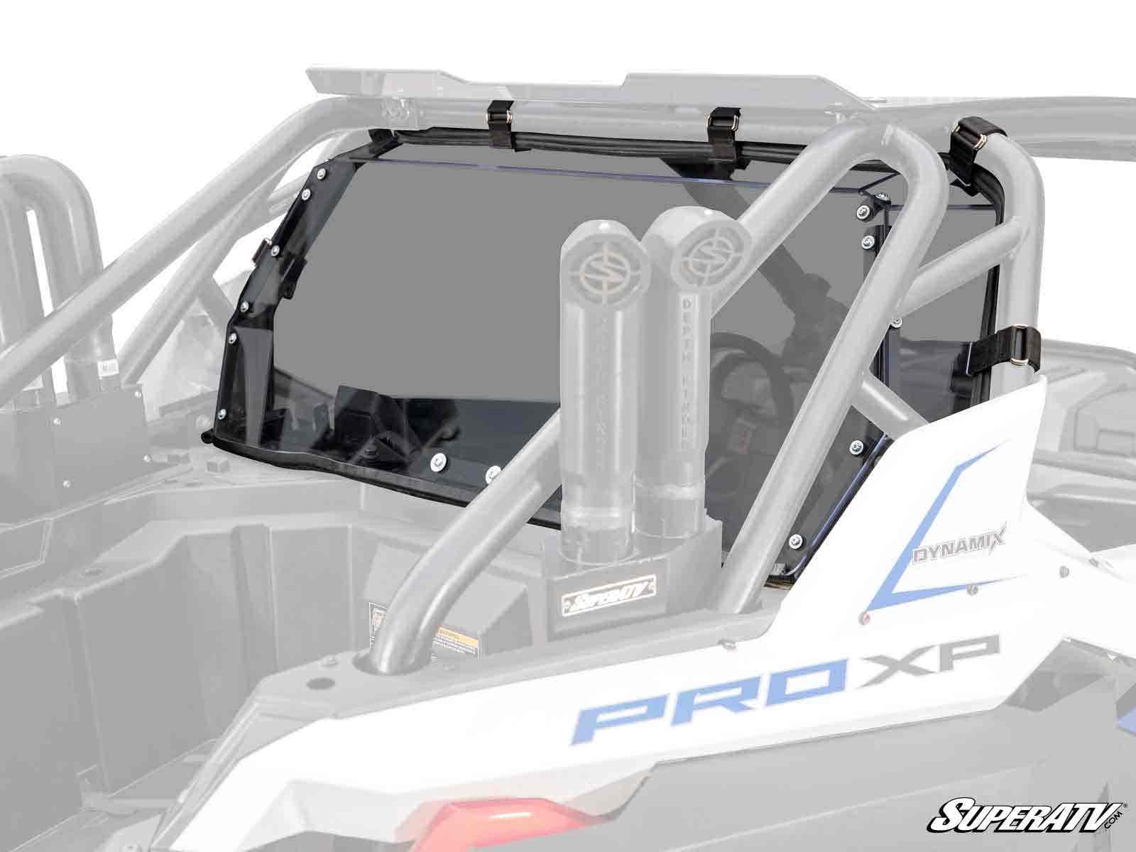 Photo of SuperATV Polaris RZR PRO XP Rear Windshield by SuperATV - Premium Windshields for UTVs / Side by Sides