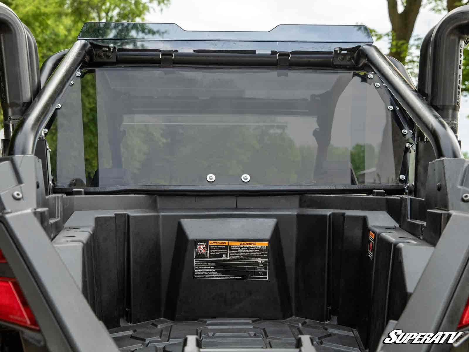 Photo of SuperATV Polaris RZR PRO XP Rear Windshield by SuperATV - Premium Windshields for UTVs / Side by Sides