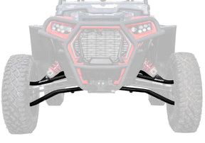 Polaris RZR Turbo S High Clearance 1.5in. Offset A-Arms (Chromoly) - Black - Keller Ball Joints Installed