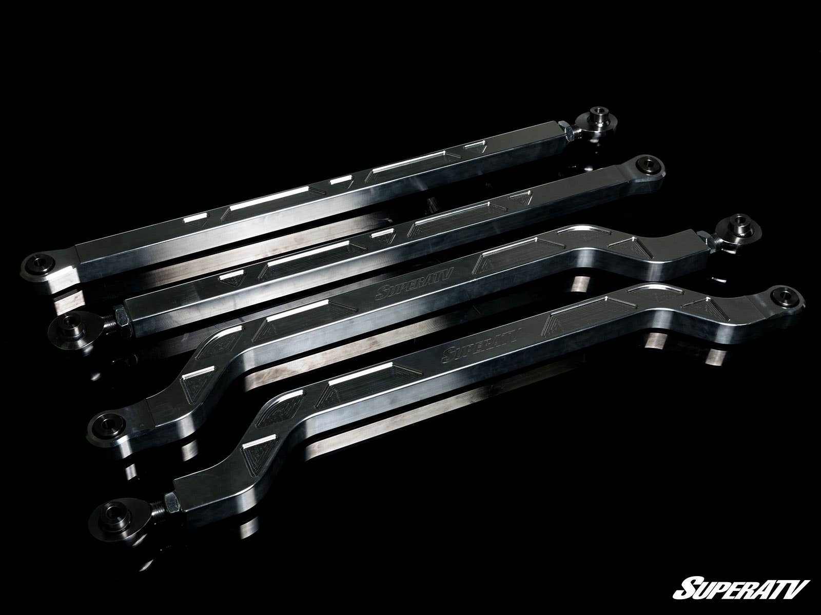 Photo of SuperATV Polaris RZR XP Turbo S High Clearance Billet Aluminum Radius Arms by SuperATV - Premium Radius Rods for UTVs / Side by Sides