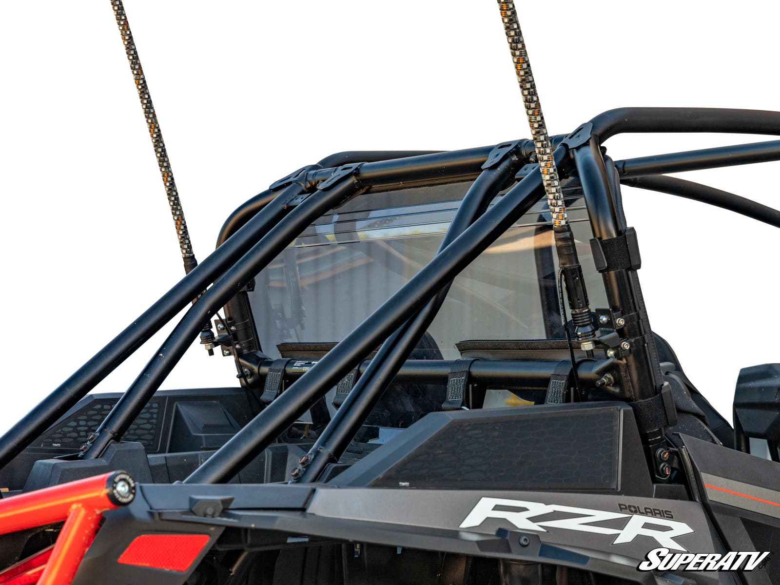 Photo of SuperATV Polaris RZR XP Turbo S Rear Windshield by SuperATV - Premium Windshields for UTVs / Side by Sides