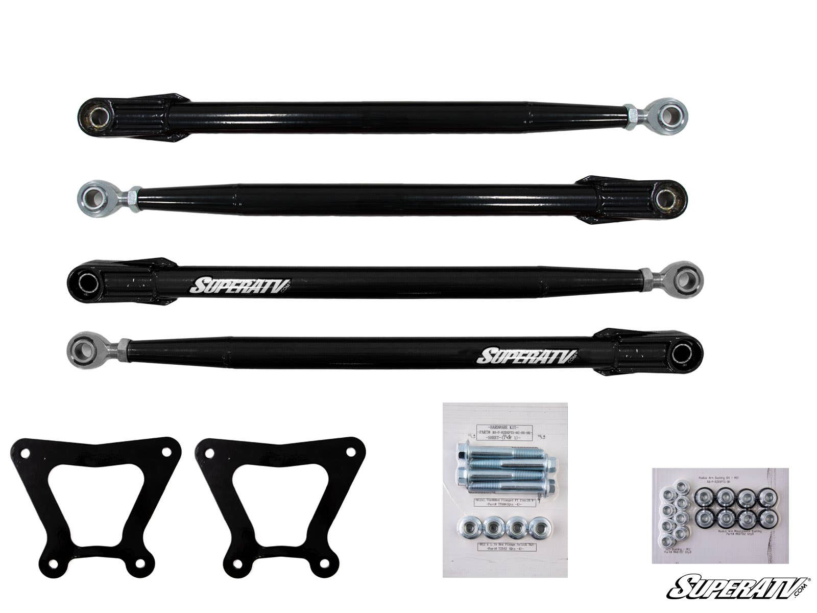 Photo of SuperATV Polaris RZR XP Turbo S Radius Arms by SuperATV - Premium Radius Rods & Plates for UTVs / Side by Sides