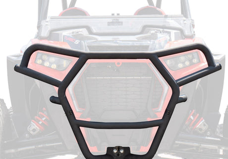 Polaris RZR XP Turbo S Front Brush Guard - Black - With Winch Mount with 4500 lb. Winch