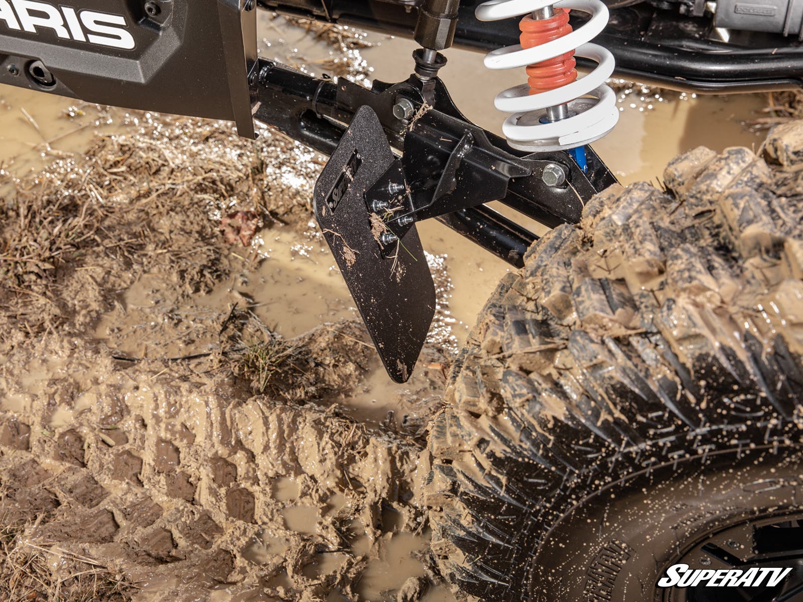 Photo of SuperATV Polaris RZR XP Turbo S Mud Flaps by SuperATV - Premium Mud Flaps for UTVs / Side by Sides