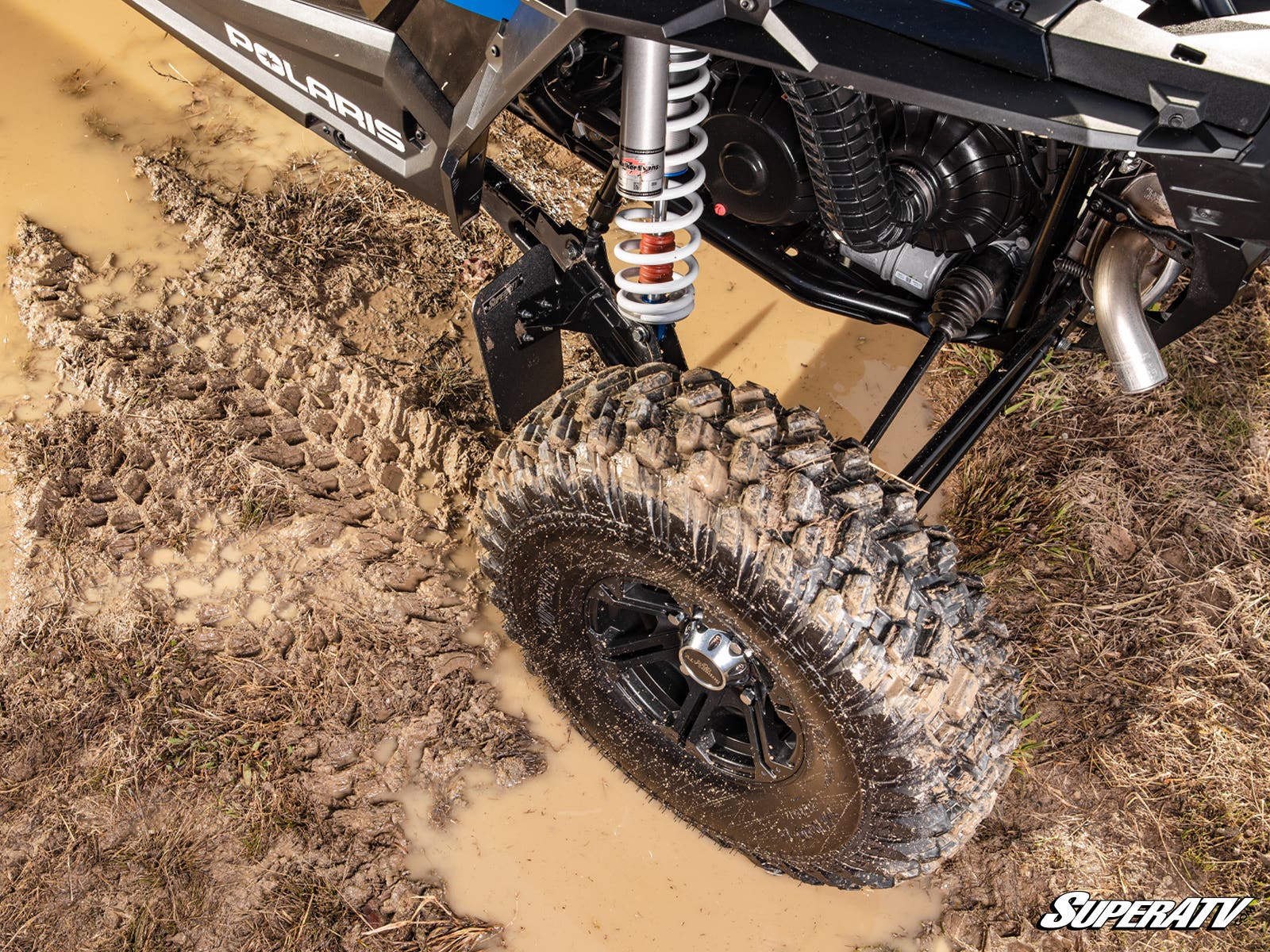Photo of SuperATV Polaris RZR XP Turbo S Mud Flaps by SuperATV - Premium Mud Flaps for UTVs / Side by Sides