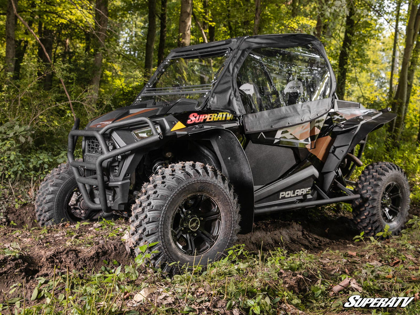 Photo of SuperATV Polaris RZR XP 1000 Primal Soft Cab Enclosure Upper Doors by SuperATV - Premium Doors for UTVs / Side by Sides