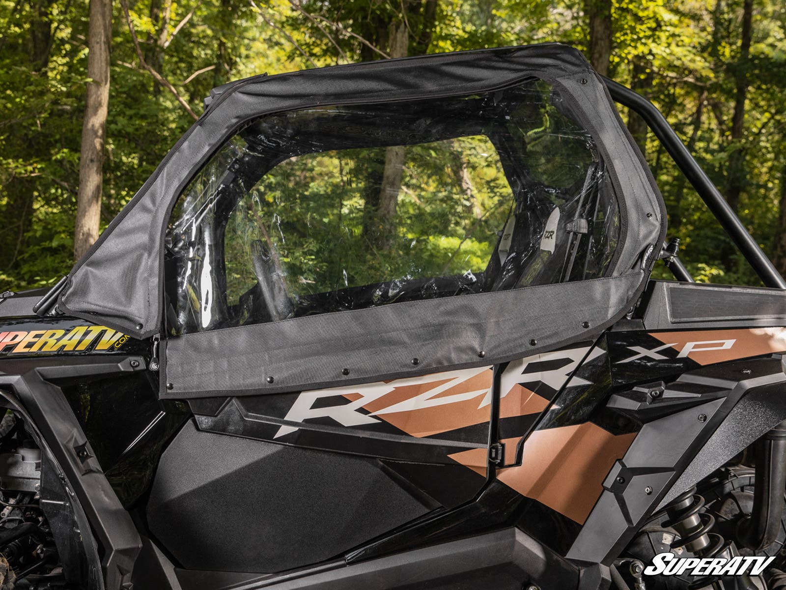 Photo of SuperATV Polaris RZR XP 1000 Primal Soft Cab Enclosure Upper Doors by SuperATV - Premium Doors for UTVs / Side by Sides