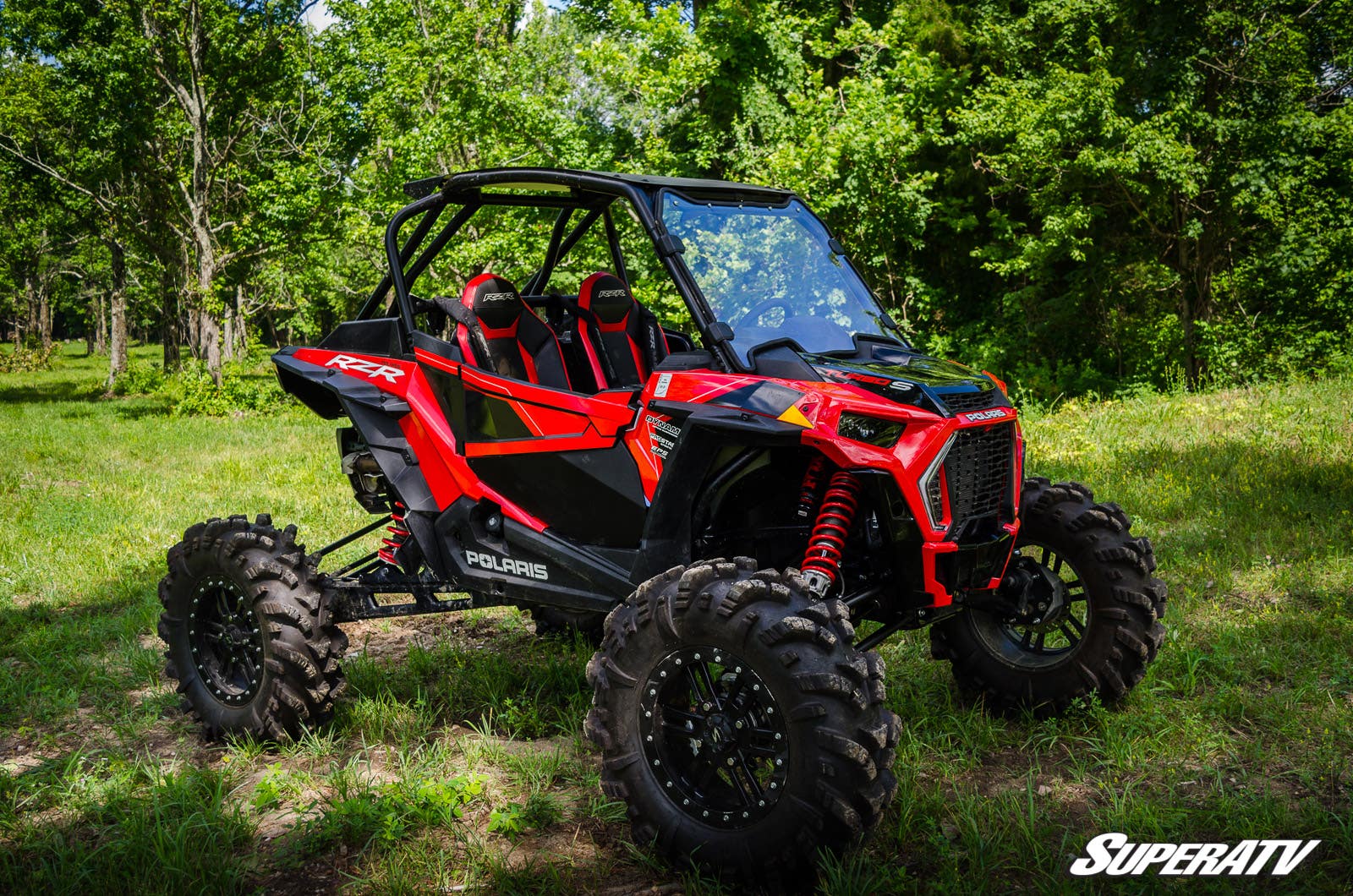Photo of SuperATV Polaris RZR XP Turbo S Scratch-Resistant Full Windshield by SuperATV - Premium Windshields for UTVs / Side by Sides