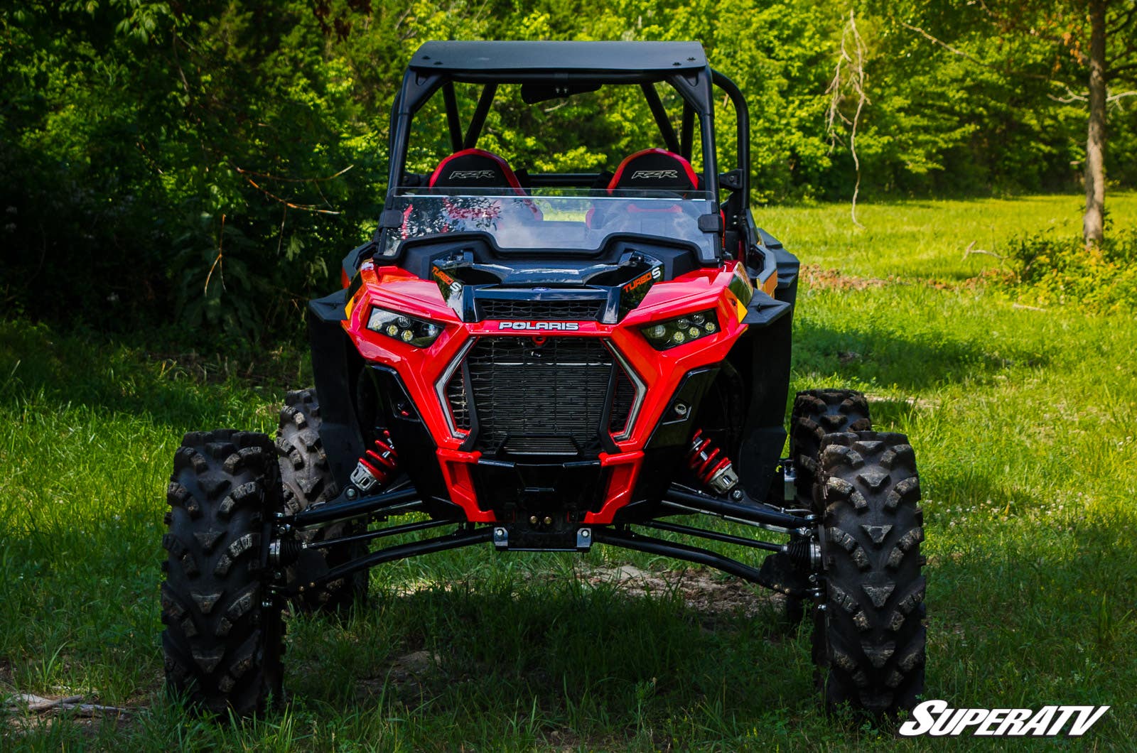 Photo of SuperATV Polaris RZR Trail S 900 Scratch-Resistant Half Windshield by SuperATV - Premium Windshields for UTVs / Side by Sides