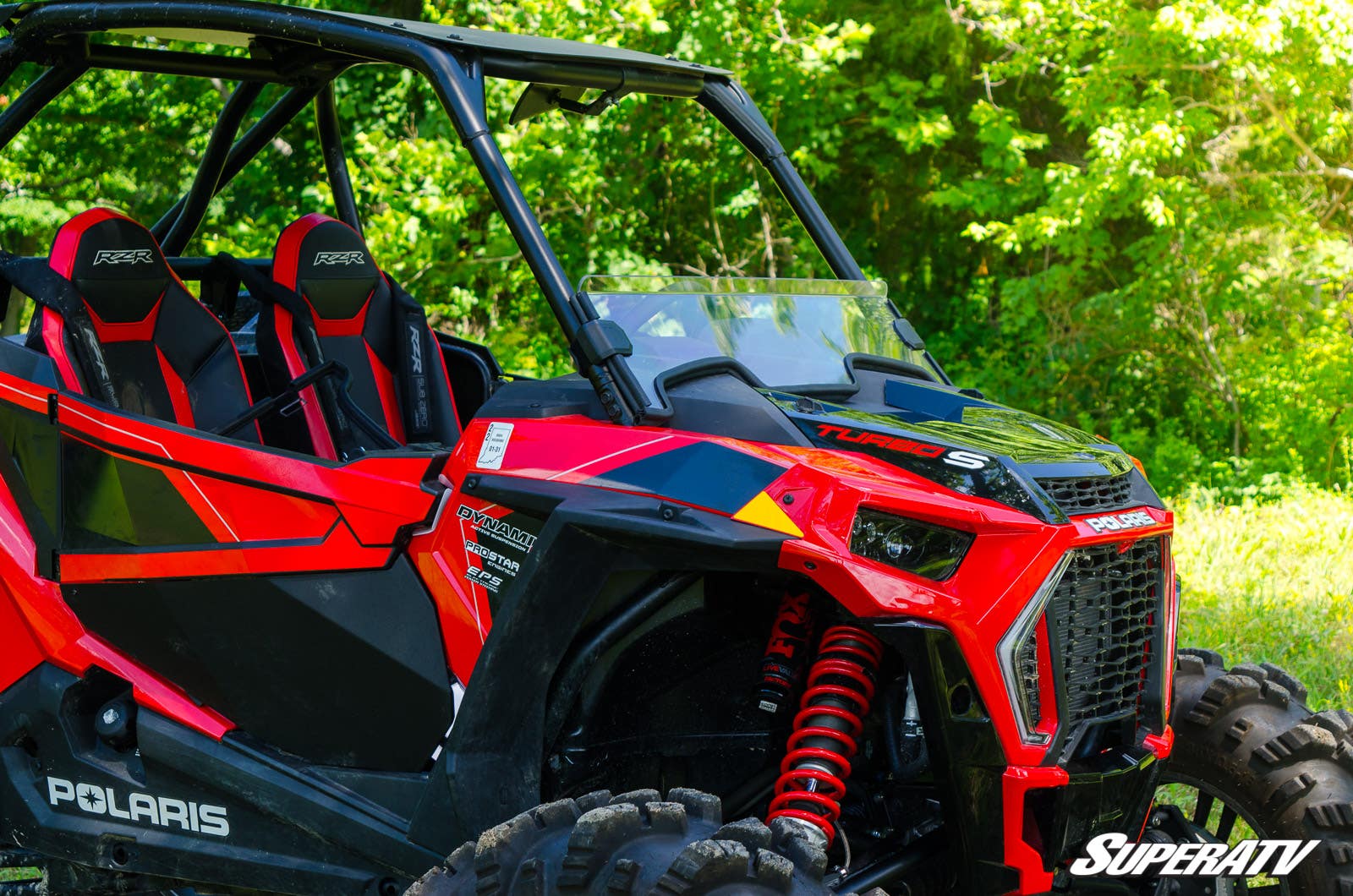 Photo of SuperATV Polaris RZR Trail S 1000 Scratch-Resistant Half Windshield by SuperATV - Premium Windshields for UTVs / Side by Sides