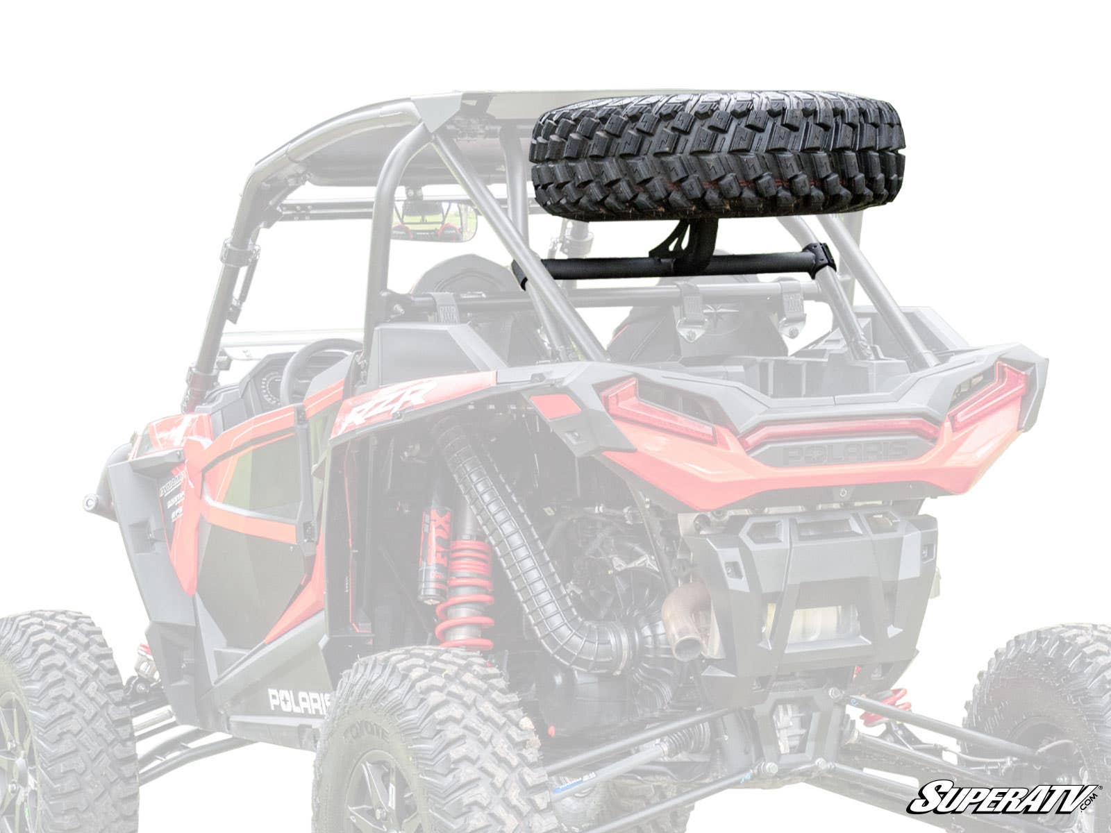 Photo of SuperATV Polaris RZR XP Turbo S Spare Tire Carrier by SuperATV - Premium Spare Tire Mounts for UTVs / Side by Sides