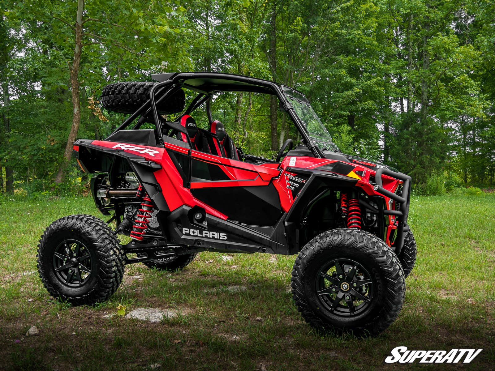 Photo of SuperATV Polaris RZR XP Turbo S Spare Tire Carrier by SuperATV - Premium Spare Tire Mounts for UTVs / Side by Sides