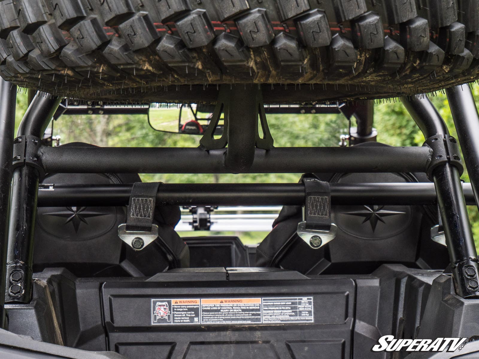 Photo of SuperATV Polaris RZR XP Turbo S Spare Tire Carrier by SuperATV - Premium Spare Tire Mounts for UTVs / Side by Sides