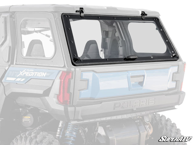 Photo of SuperATV Polaris Xpedition ADV Rear Flip Windshield by SuperATV - Premium Windshields for UTVs / Side by Sides