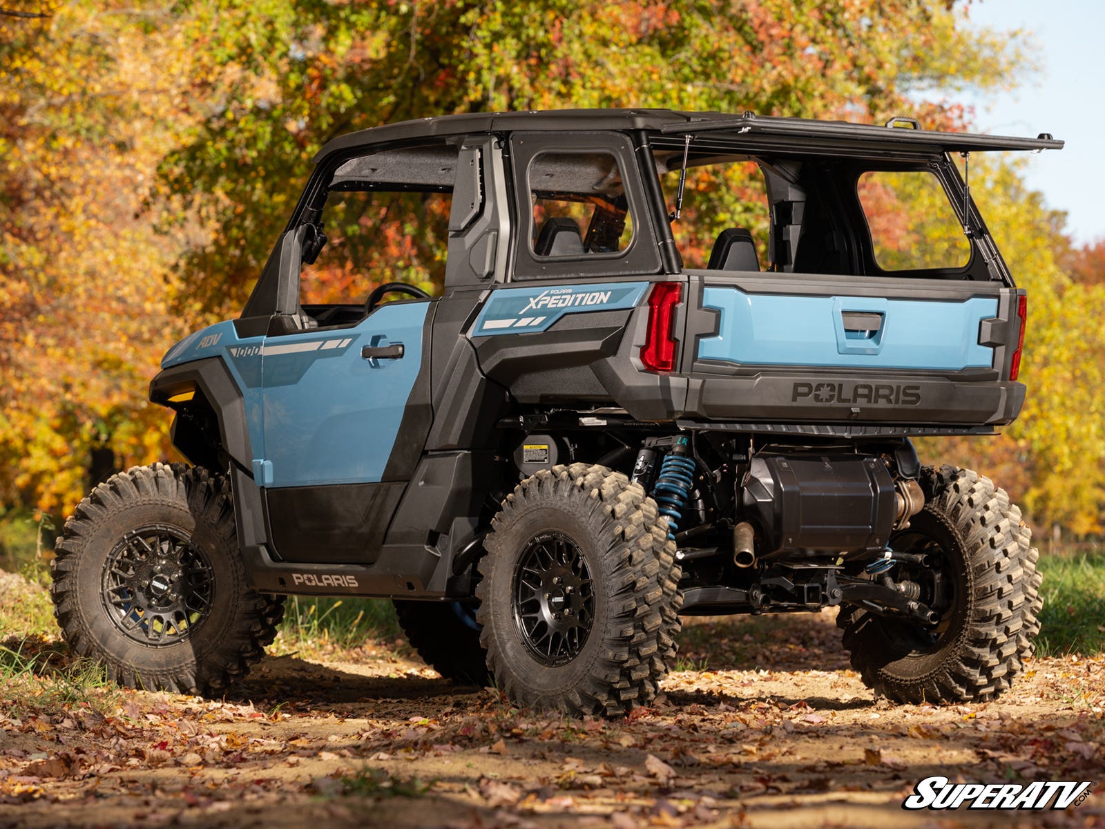 Photo of SuperATV Polaris Xpedition ADV Rear Flip Windshield by SuperATV - Premium Windshields for UTVs / Side by Sides